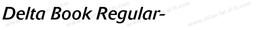 Delta Book Regular字体转换